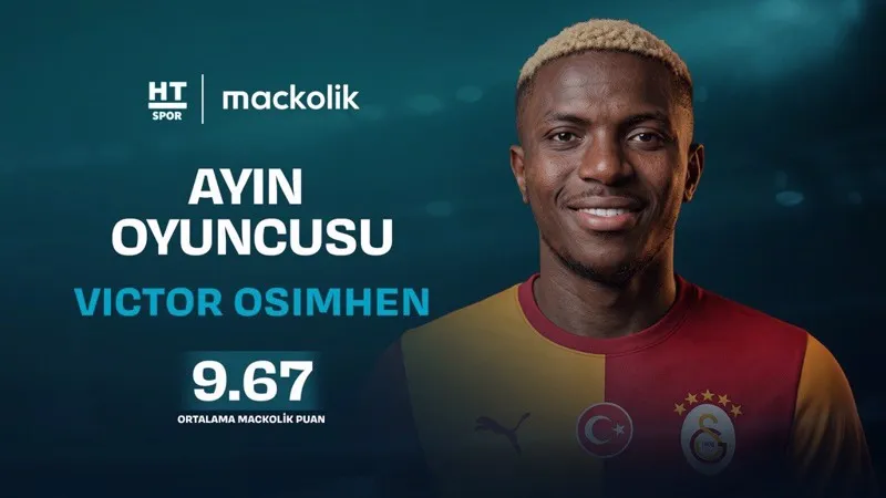 Süper Lig’de ayın futbolcusu Osimhen