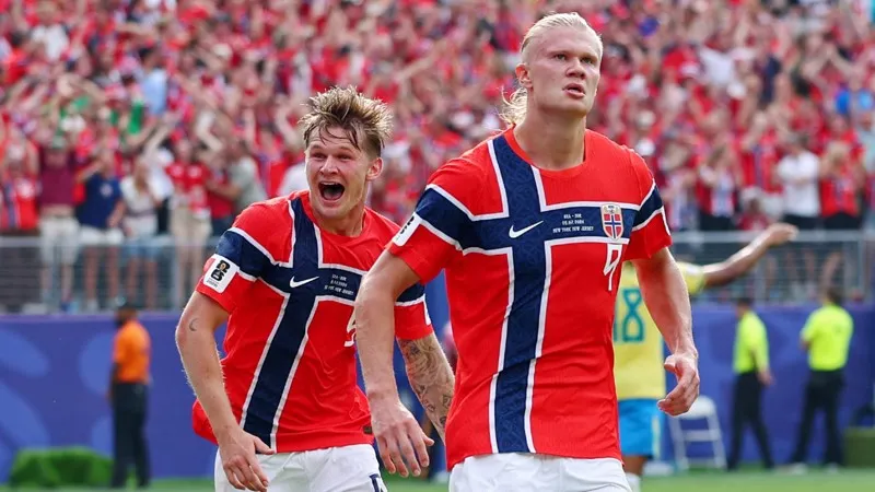 Norveç, Brezilya'yı Haaland'ın golleriyle geçti